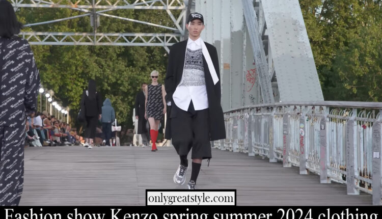 Fashion show Kenzo spring summer 2024 clothing