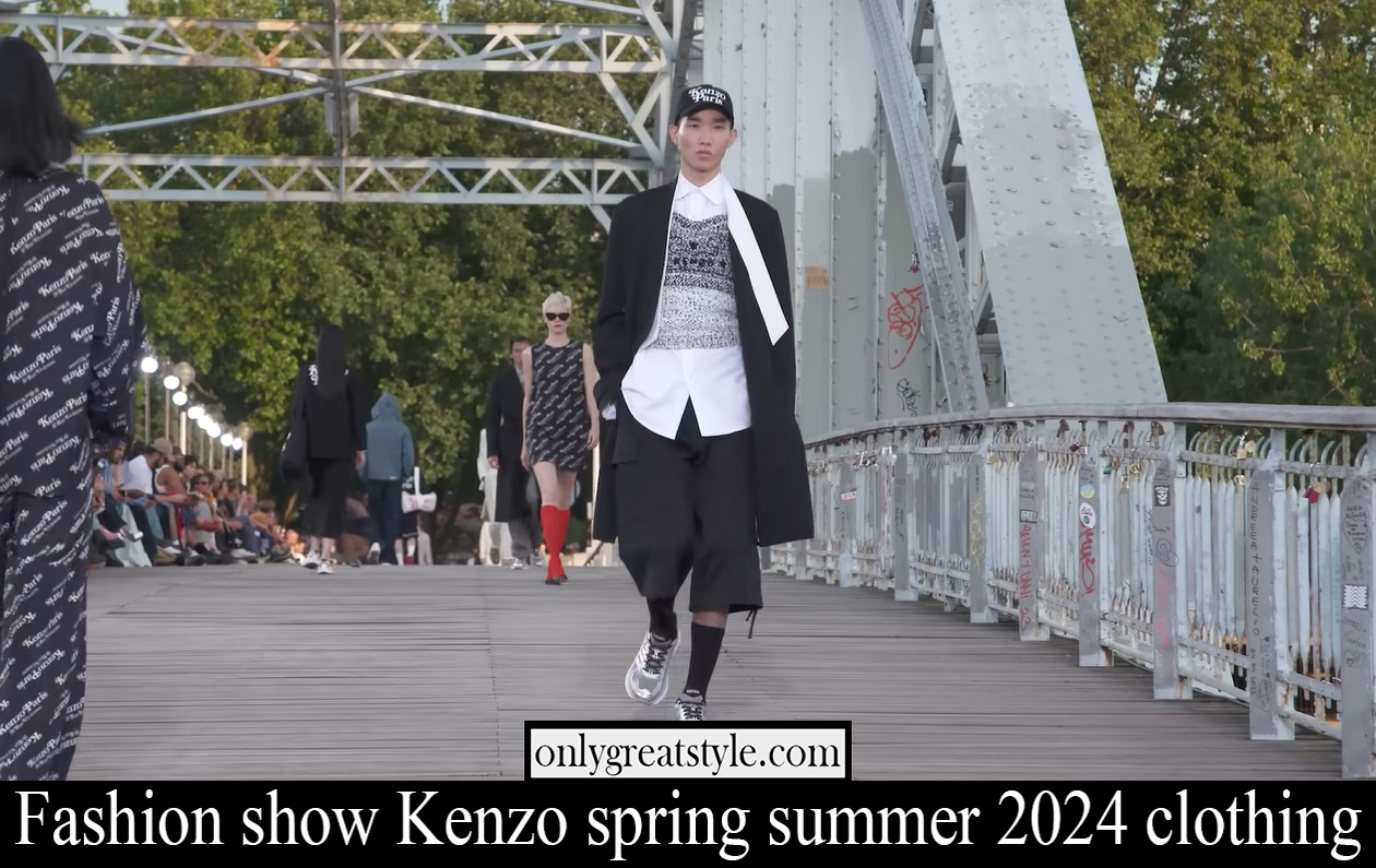 Fashion show Kenzo spring summer 2024 clothing