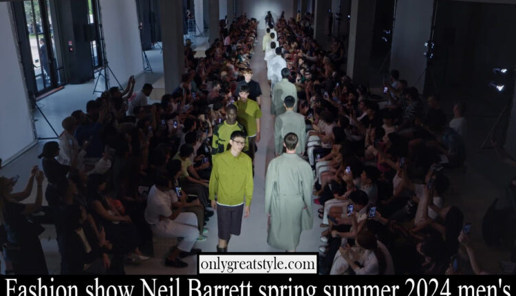 Fashion show Neil Barrett spring summer 2024 men’s