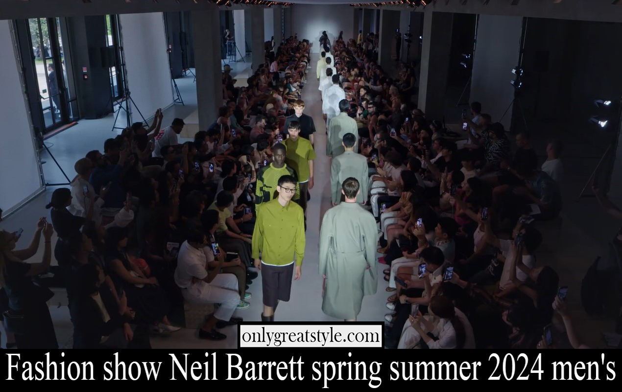 Fashion show Neil Barrett spring summer 2024 men's