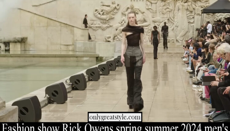 Fashion show Rick Owens spring summer 2024 men’s