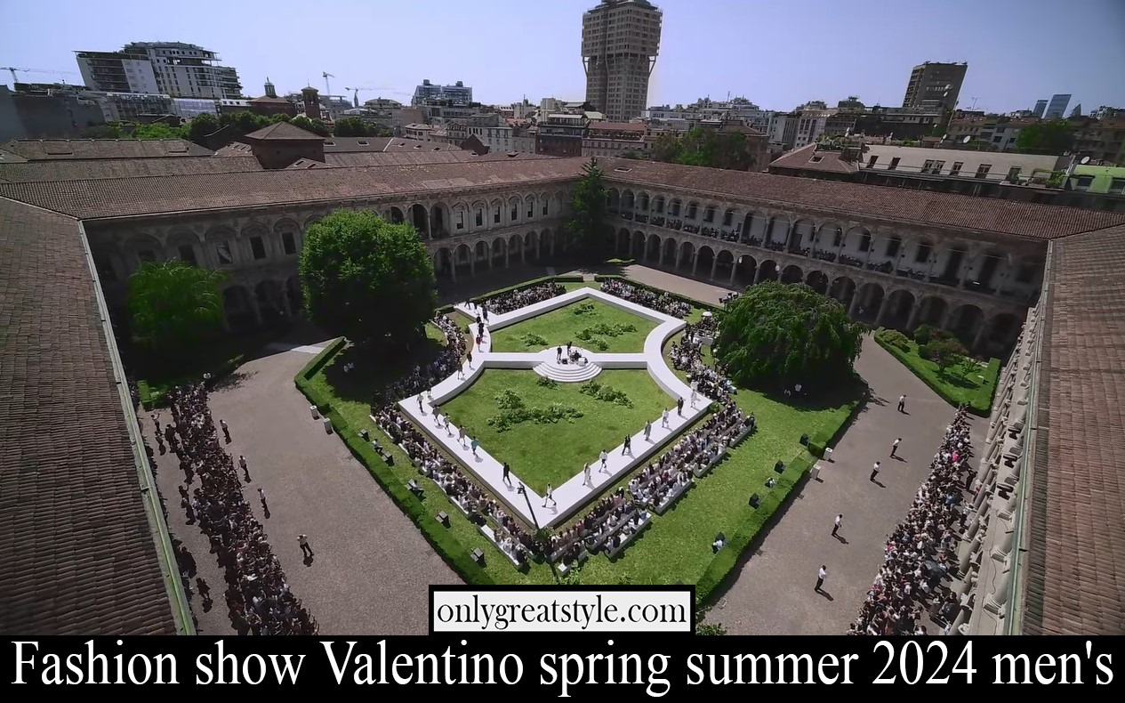 Fashion show Valentino spring summer 2024 men's