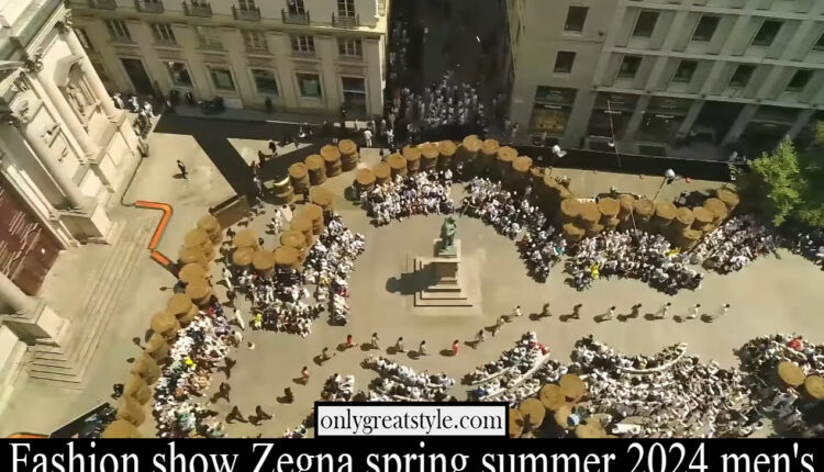 Fashion show Zegna spring summer 2024 men’s