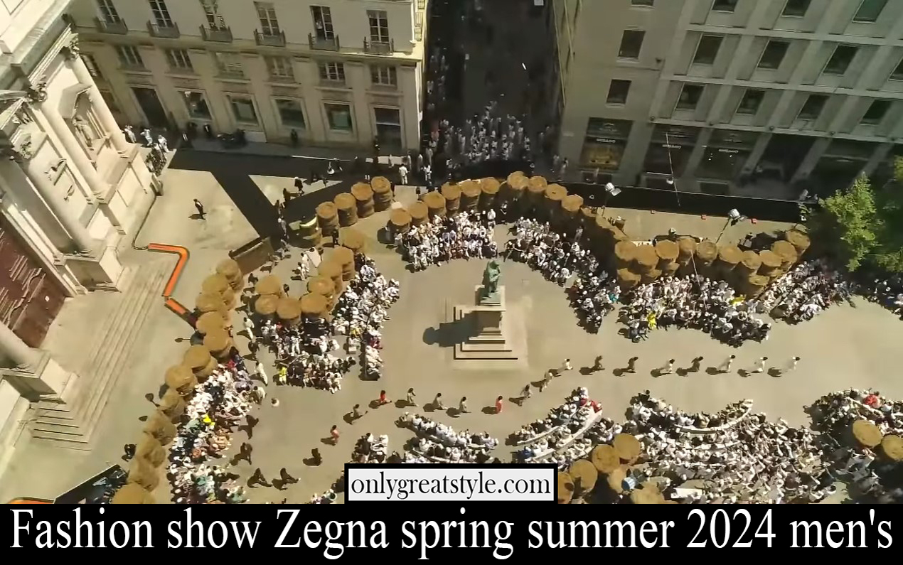 Fashion show Zegna spring summer 2024 men's