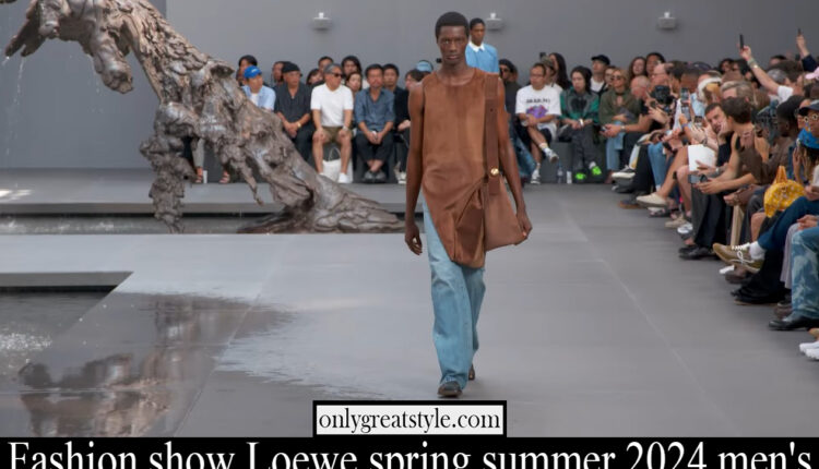 Fashion show Loewe spring summer 2024 men’s