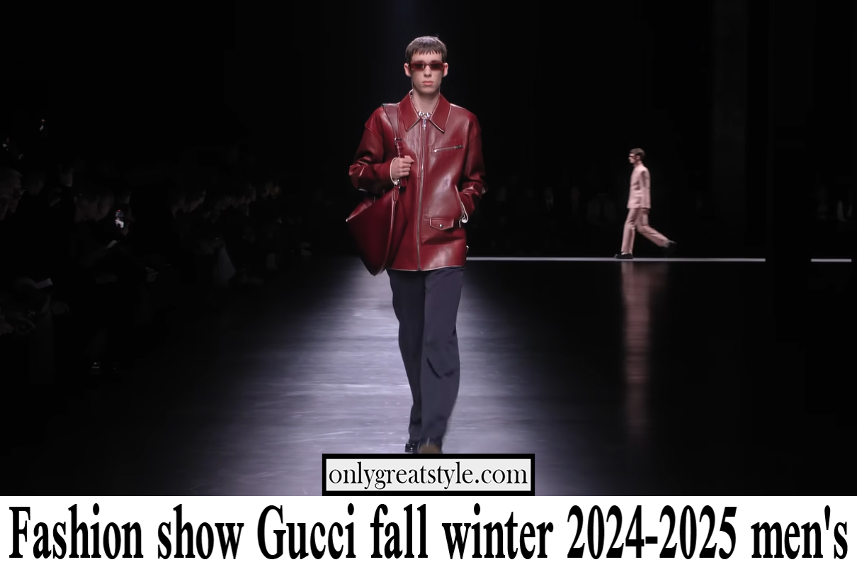 Fashion show Gucci fall winter 2024 2025 men's