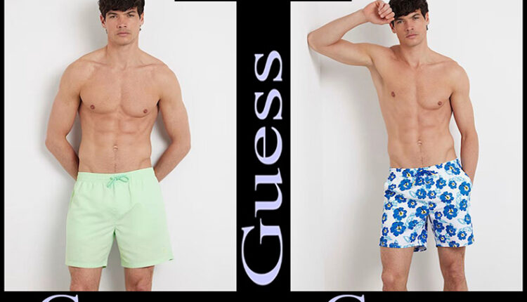 Guess swimwear 2024 new arrivals men’s beachwear